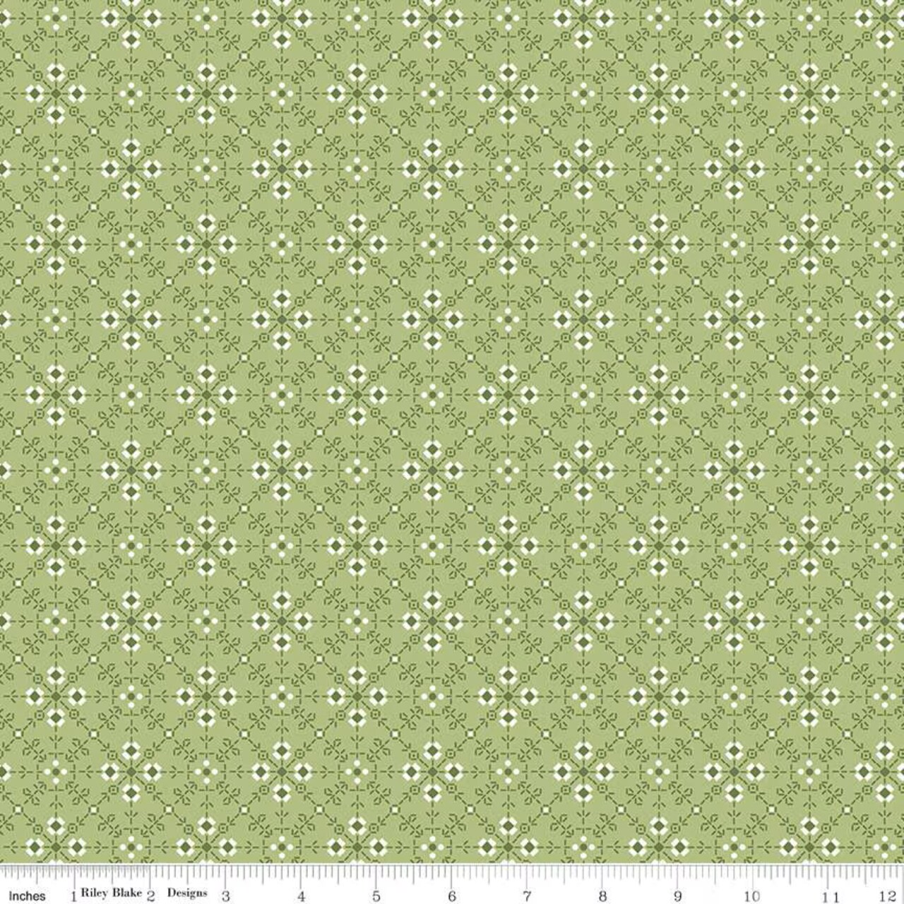 Fabric Riley Blake Granny Apple Homemade Bee Plaids by the Quarter Yard C12029-GRANNYAPPLE